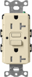Satin GFCI Receptacle, 20 A, Self-Testing, 125V, 4.69 Inch x 2.94 Inch