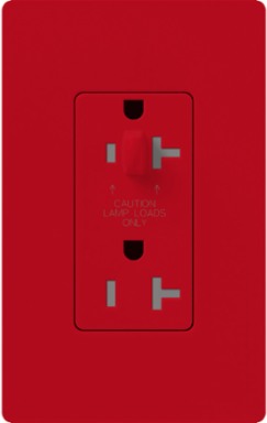 Satin Tamper Resistant Receptacle 20A/125V, 4.69 Inch Size, For Half Dimming