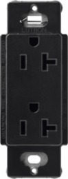 20 Amp Satin Color Receptacle Midnight, 125V, 3-Wire, Wallbox Mounted