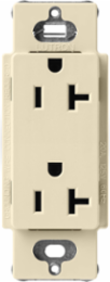 Satin Finish 20 Amp Receptacle, 125V, 4.69 x 2.94 Inch, NEMA 5-20R