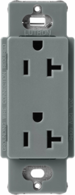 Satin 20A Receptacle, 125V, 4.69 x 2.94 Inch, Coordinates with Claro Dimmers
