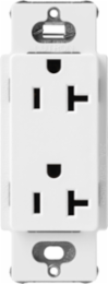 20A Snow Satin Finish Receptacle, 125V, 4.69 x 2.94 Inch Size