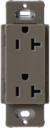 Satin 20 Amp Duplex Receptacle, 125V, 4.69x2.94 Inch, Truffle Finish