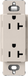 20 Amp Satin Taupe Receptacle, 125V, 2 Poles, NEMA 5-20R