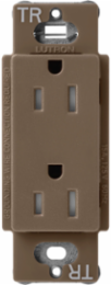 15 Amp Tamper-Resistant Receptacle, Espresso, 125V, Satin Finish, Screw Terminal