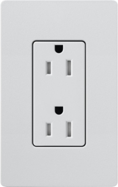 Satin 15 Amp Tamper-Resistant Receptacle, 125V, Mist Color, Screw Terminal