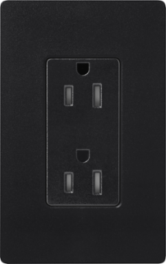 Tamper-Resistant Receptacle Midnight, 15 Amp, Satin Finish, 125V