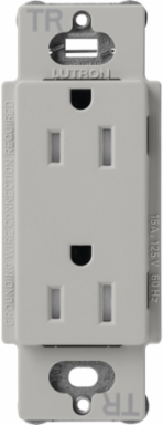 Satin Finish Tamper-Resistant Receptacle, 15 Amp, 125V, 4.69 x 2.94 Inch