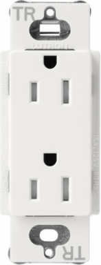Tamper-Resistant Receptacle, 15A, 125V, Satin Finish, 4.69 Inch x 2.94 Inch