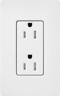 Snow Tamper-Resistant Receptacle, 15 Amp, 125V, Satin Finish
