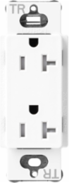 Satin 20 Amp Tamper-Resistant Duplex Receptacle, 4.69 x 2.94 Inch