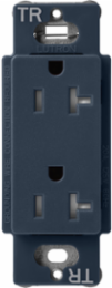 Tamper-Resistant Receptacle, 20 Amp, 125V, Satin Finish, 4.69 x 2.94 Inch