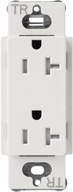 Satin 20A Tamper-Resistant Receptacle, 125V, 4.69 x 2.94 Inch
