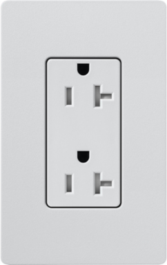 Satin 20 Amp Tamper-Resistant Receptacle, Mist Color, 125V
