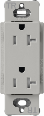 20A Tamper-Resistant Receptacle, Pebble Color, Satin Finish, 4.69 x 2.94 Inch