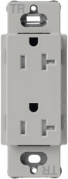 20A Tamper-Resistant Receptacle, Pebble Color, Satin Finish, 4.69 x 2.94 Inch