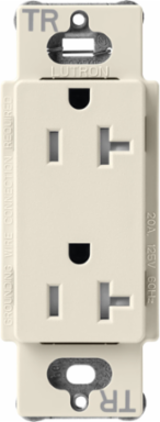 Tamper-Resistant Duplex Receptacle, 20 Amp, 125V, Satin Finish, Pumice Color