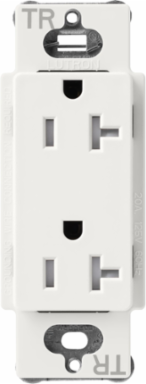 20A Tamper-Resistant Duplex Receptacle, 125V, Satin Finish, 4.69 x 2.94 Inch