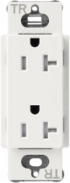20A Tamper-Resistant Duplex Receptacle, 125V, Satin Finish, 4.69 x 2.94 Inch