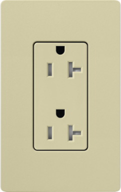 Satin Tamper-Resistant Duplex Receptacle, 20 Amp, Sage Color, 125V