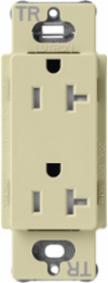 Satin Tamper-Resistant Duplex Receptacle, 20 Amp, Sage Color, 125V