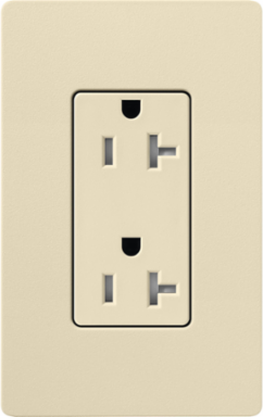 Satin 20A Tamper-Resistant Receptacle, 125V, 4.69 x 2.94 Inch, Sand Color