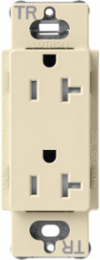 Satin 20A Tamper-Resistant Receptacle, 125V, 4.69 x 2.94 Inch, Sand Color