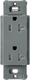 Satin Tamper-Resistant Receptacle, 20 Amp, 125V, 4.69 x 2.94 Inch