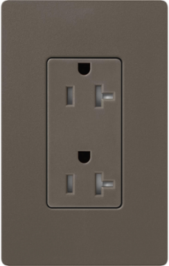 Satin 20 Amp Tamper-Resistant Receptacle, 125V, 4.69 x 2.94 Inch