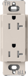 20 Amp Tamper-Resistant Receptacle, Satin Finish, 4.69 x 2.94 Inch