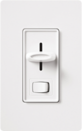 Skylark Dimmer with On/Off Switch for 300W Electronic Loads, 120V, White