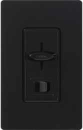 Skylark Dimmer 120V 3-Way Black, 8A, Slide/Rocker Type, Glossy Finish