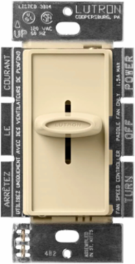 Skylark Quiet Fan Speed Control, 3-Speed, 120V, Gloss Finish