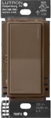 Sunnata Switch 6A Lighting Control, Satin Finish, Espresso Color
