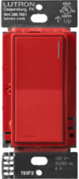 Sunnata Switch 6A Lighting & 3A Motor Control, Signal Red, Satin Finish