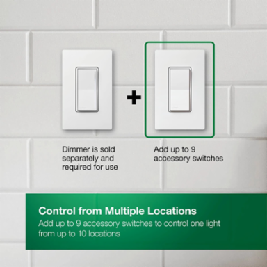 Sunnata Accessory Switch 6A, Glossy Ivory for 3-Way Applications
