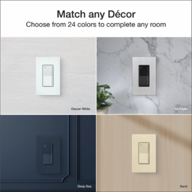 Lutron Sunnata Touch Fan Control, 4-Speed, 1.5A Paddle Fan, AC Motor, Single Pole, Neutral Required, 120V, ST-FSQN-BI, Biscuit
