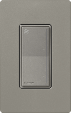 Lutron Sunnata Touch Fan Control, 4-Speed, 1.5A Paddle Fan, AC Motor, Single Pole, Neutral Required, 120V, ST-FSQN-CS, Cobblestone