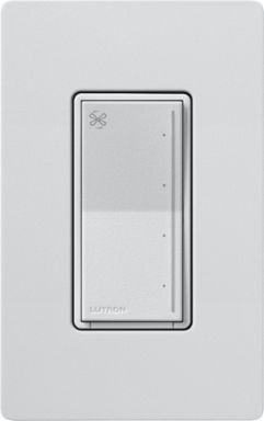Lutron Sunnata Touch Fan Control, 4-Speed, 1.5A Paddle Fan, AC Motor, Single Pole, Neutral Required, 120V, ST-FSQN-MI, Mist