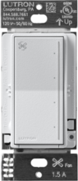 Lutron Sunnata Touch Fan Control, 4-Speed, 1.5A Paddle Fan, AC Motor, Single Pole, Neutral Required, 120V, ST-FSQN-MI, Mist