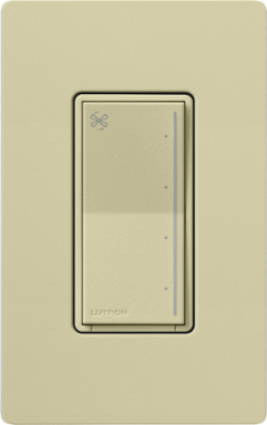 Lutron Sunnata Touch Fan Control, 4-Speed, 1.5A Paddle Fan, AC Motor, Single Pole, Neutral Required, 120V, ST-FSQN-SA, Sage