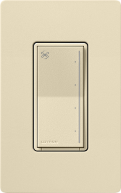 Lutron Sunnata Touch Fan Control, 4-Speed, 1.5A Paddle Fan, AC Motor, Single Pole, Neutral Required, 120V, ST-FSQN-SD, Sand