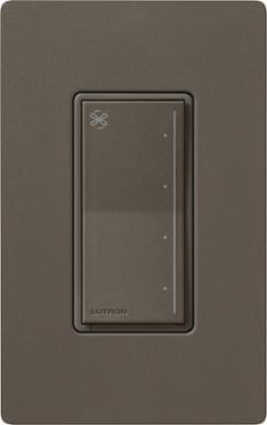Lutron Sunnata Touch Fan Control, 4-Speed, 1.5A Paddle Fan, AC Motor, Single Pole, Neutral Required, 120V, ST-FSQN-TF, Truffle