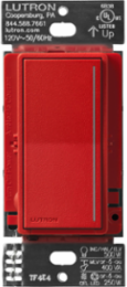 Sunnata PRO LED+ Touch Dimmer Switch, 250W LED/500W Incandescent, Signal Red, Satin Finish