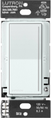 Sunnata Companion Dimmer Switch, Glacier White, 2.94 Inch Width, Satin Finish