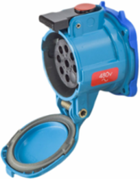 DN9c Metal Receptacle, Size 3, 20A, 480 VAC/130 VDC, IP54/IP55