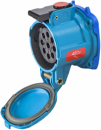 DN9c Metal Zamak Receptacle Size 3 IP66 20A 480 VAC/130 VDC 8P+G
