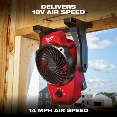 M12™ Mounting Fan with 6 Inch Blade, 400 CFM Airflow, 18V Power