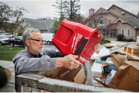 9 Gallon Wet/Dry Vacuum Tank, Red/Black Polypropylene Construction