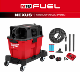 M18 FUEL™ 9 Gallon Cordless Wet/Dry Vacuum Kit, 109 CFM, 1-7/8" Hose